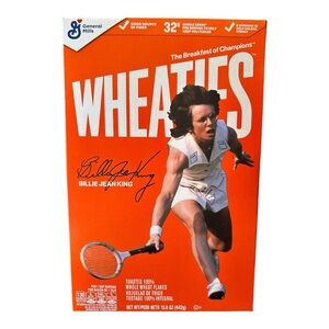2024 Tennis Star BILLIE JEAN KING LIMITED EDITION Wheaties Cereal Box UNOPENED